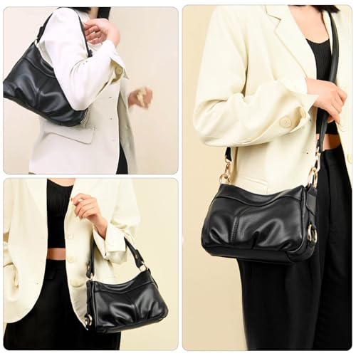 Image of Hobo Bags for Women PU Leather Crossbody Purses Trendy Shoulder Handbag Tote Bag Satchel Bag