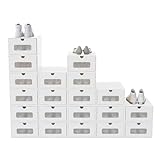 Photo Gallery fivmen 20 scatole per scarpe impilabili in carta kraft con coperchio e finestra trasparente per scarpe, organizer per scarpe, 34,5 x 23,5 x 13,5 cm, colore bianco Photo Gallery fivmen 20 scatole per scarpe impilabili in carta kraft con coperchio e finestra trasparente per scarpe, organizer per scarpe, 34,5 x 23,5 x 13,5 cm, colore bianco