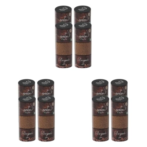 Image of Aveon Cafe Royale Instant Coffee 4 x 100g Premium Freeze-Dried Blend with Arabica & Robusta | Rich Aroma & Smooth Flavor | Quick Brew Jars (Pack of 12)