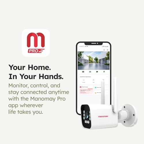 Image of MANOMAY 3MP 4G Bullet CCTV Camera | STQC Certified | IP66 Waterproof | All Time Color Night Vision | Human Detection | Supports Up to 256GB Memory Card & Cloud Storage | M1097SF