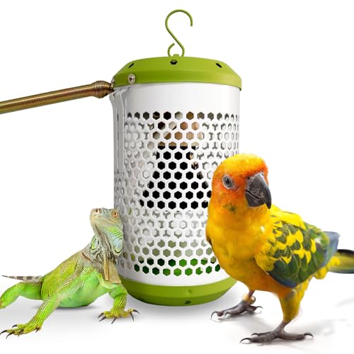 SYSAI 50W Bird Cage Heater, Safe Overheat Protection & Waterproof Chew-Proof Cord for Parrots, Canaries, Finches