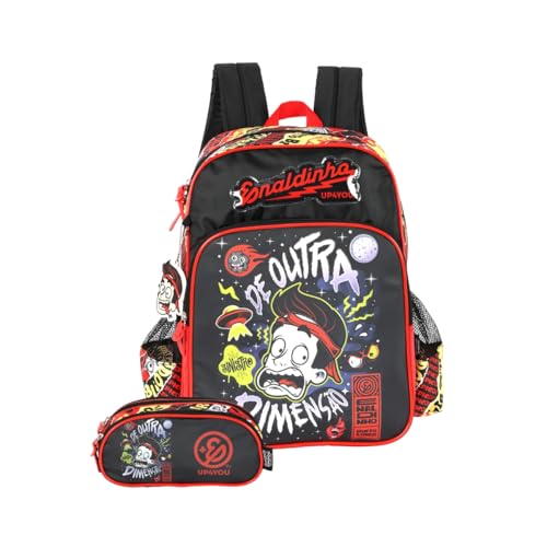 Kit Mochila Enaldinho YouTuber Costas E Estojo Triplo Teen