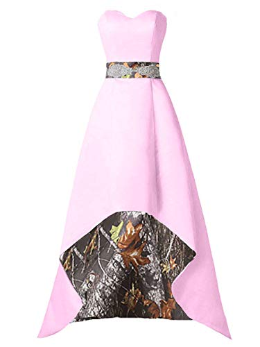 pink camo bridesmaid dresses