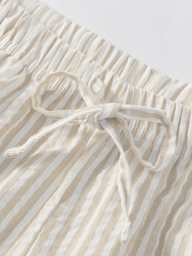 Image of Latuza Women's Cotton Long Sleeve Pajama Set Seersucker Button Down Pj Set