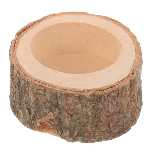 BUGUUYO Tazón De Comida para Hámster Plato De Alimentación para Hámster Bol Heno De Conejillo De Indias Comida para Conejos Cuencos para Perros Comedero Automatico para Conejos De Madera
