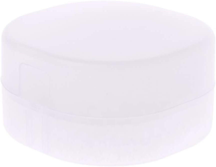 Portable Soap Box Container Round Leak Resistant Sponge for Case Travel Bathroom Soap Dish Shower Bar Soap Draining Tray Drain Holder Cover Bathroom Sink Ceramic Mount Marble Set Cup image 4