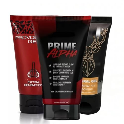 3&1 Prime Alpha Men Max Cream, 2025 New Advanced Formula Men Max Cream and Provocative Gel - 150ml (3 Pack)