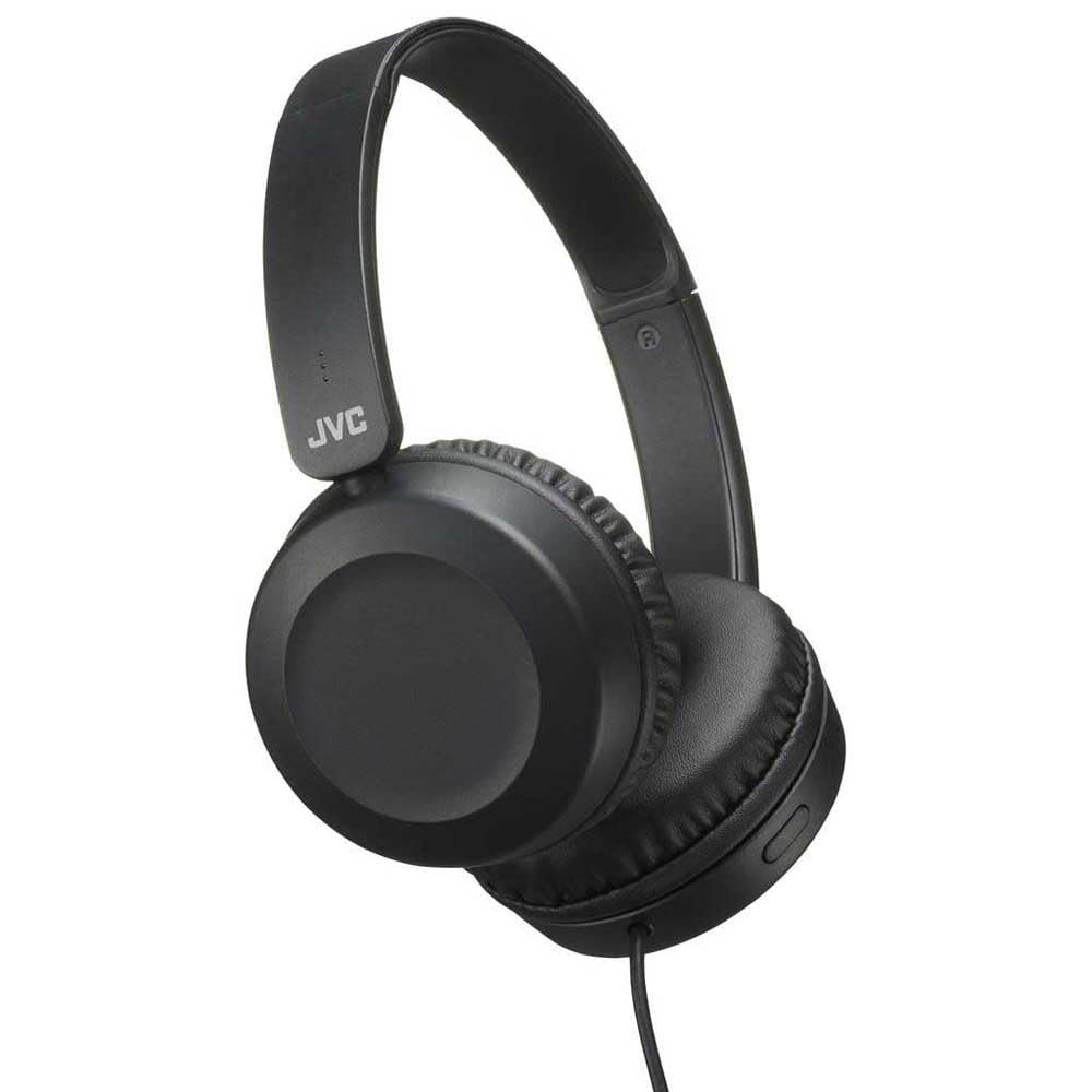 JVC HA-S31M-B - Kabelgebundener On-Ear Kopfhörer mit Mikrofon und 1-Tasten Bedienung, 30 mm Treiber, 3,5 mm Klinkenstecker, Schwarz