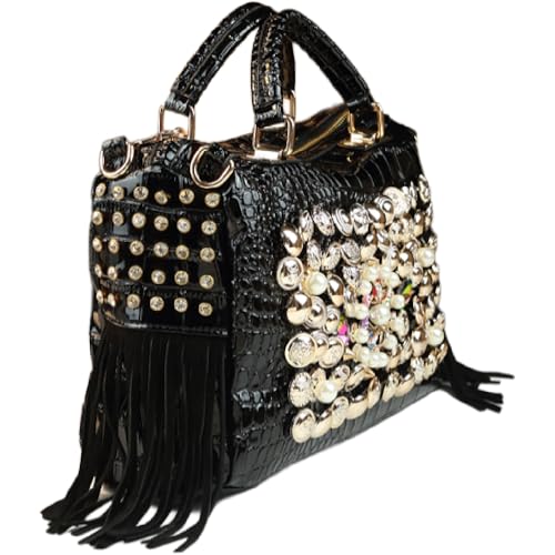 Bolso Satchel de Mujer con Asa Superior de Cuero miniatura 4