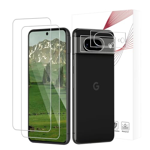 Bodyguard 2+2 Stück Schutzfolie für Panzerglas für Google Pixel 8 5G, 9H Härte Anti-Kratzer Ultra Transparent Pixel 8 Di...