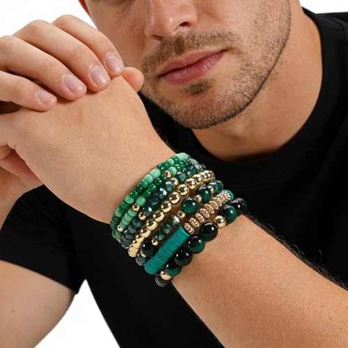 Pulsera bohemia de cuentas de madera para hombres y mujeres miniatura 6