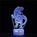 Produktbild 3D-LED-Nachtlicht, 3D-Optische Illusionslampe, Dinosaurier-Tyrannosaurus D, USB-Ladegerät, hübsches cooles Spielzeug, Geschenkideen, Geburtstag, Urlaub, Weihnachten für Baby