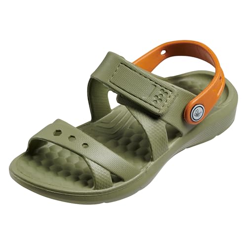 Image of Joybees UKASD.OBO.1213 Kids Adventure Sandal Olive /Burnt Orange C12 /C13