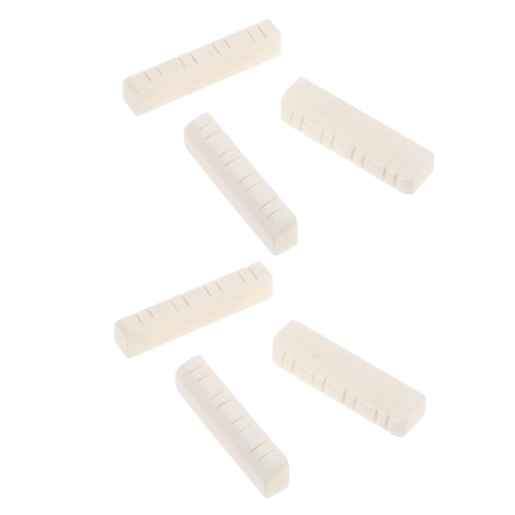 ifundom 6pcs Mandolin Fret Nut Neck Support Ox Bone Material Easy to Install for Instrument Neck Rest White