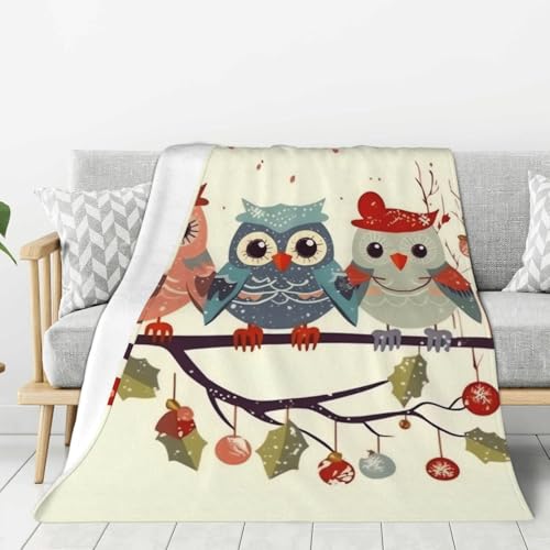 Couverture polaire douce hiboux : un cocon de chaleur pour vos proches