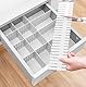 Hantoc 12 Stück Schubladenteiler, Verstellbare Schubladentrenner Organizer Kunststoff DIY Schubladen Organisers Separatoren für Unterwäsche, Socken, Kosmetik, Schlafzimmer, Büro 32.4 x 7 cm Schwarz
