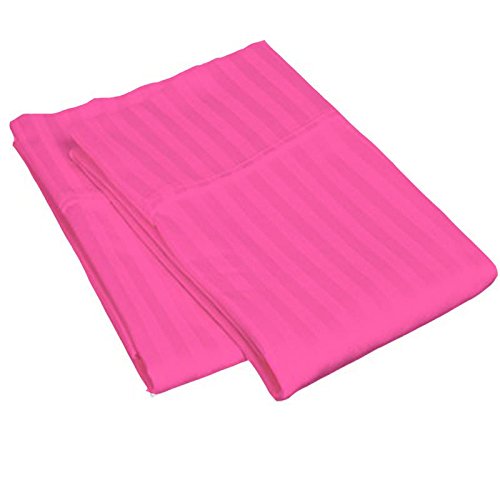 Image of Cotton 300 TC Pillow Cover, King, Pink, 2 Pieces