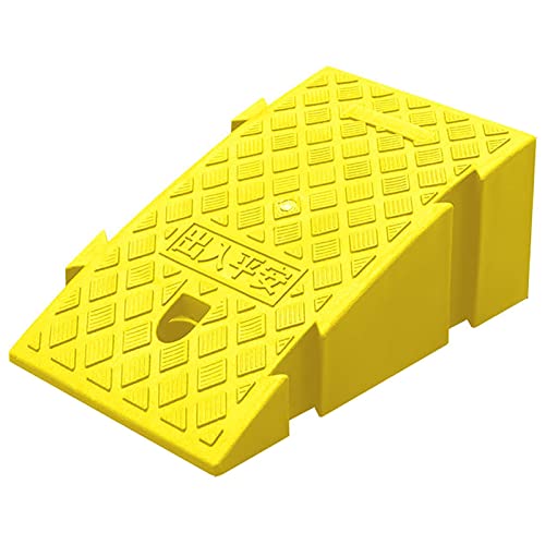 Rampa de Cuerda Ligera, Rampa Portátil de Umbral 19 cm de Altura, Rampa de Plástico para Silla de Ruedas en Entrada (Color Amarillo) miniatura 1