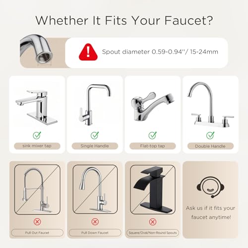 ANGEL UF60 Bathroom Sink Filter, 0.01μm Ultra Filtration for Skin Care & Hair Care, Water Filter for Sink Faucet, Reduces 99% Chlorine & Odors, Long-Lasting 350-Gallon Capacity, Softer Water by ANGEL - Used condition - Image 2
