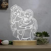 DEREGALOOS Lámpara Led 3D Personalizada con tu Foto. Regalos