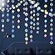 Holografische Kreis-Girlanden, schillernd, Partyzubehör, hängende Luftschlangen, Hintergrund, Meerjungfrauen-Thema, Geburtstagsdekorationen, Babyparty, Abschlussfeier, Hochzeit, Euphorie, Disco,