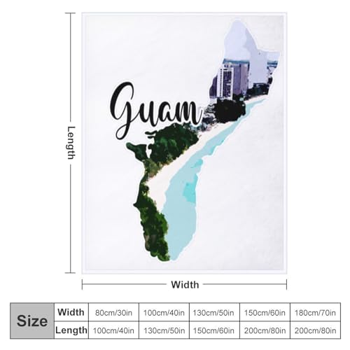 Couverture polaire Guam Bedding monuments célèbre cadeau enfant bébé
