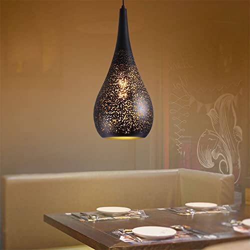 Lampe suspendue E27 avec design unique en fer creux et style moderne - 6