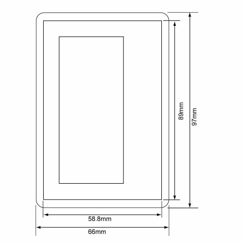 PC3721 @ Aimant pour réfrigérateur à Photos Transparent (5 pièces, 89x59mm)