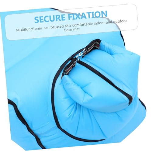 Siège gonflable pliable léger et compact avec nylon bleu ciel résistant - 6