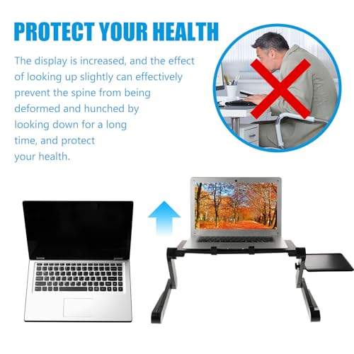 Soporte plegable de aluminio para laptop con ventiladores miniatura 5