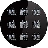 Round Microscope Resolution Test Chart, Optical Microscope Camera Resolution Test Chart, 2-5 Groups Positive/Negative Calibration Board, Accuracy ±0.5μm, for Industrial