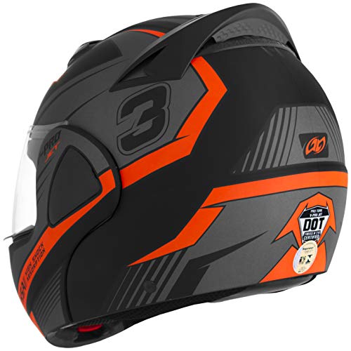 Pro Tork Capacete V-Pro Jet 3 Fosco 62 Preto/Laranja
