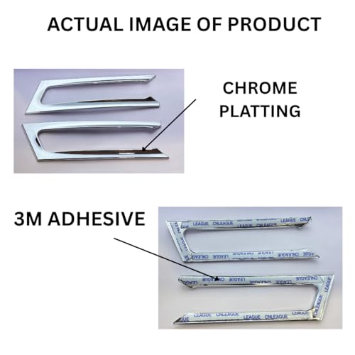 Image of Mpower Chrome Fog Lamp Accessory Compatible With Kia Seltos 2019-2022 Modle | Suitable For All Variants | OEM Quality | Set of 2pcs