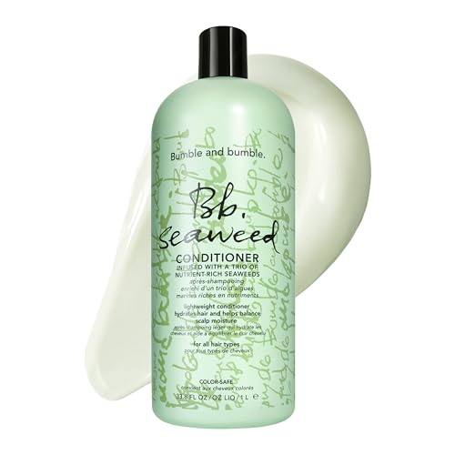 Bumble and bumble. Seaweed Hydrating Conditioner | Daily Lightweight Moisture | Smooths and Reduces Frizz | For Fine to Medium Curly, Wavy, Straight Hair | Liter Size, Pump Sold Separately, 33.8 Fl Oz
