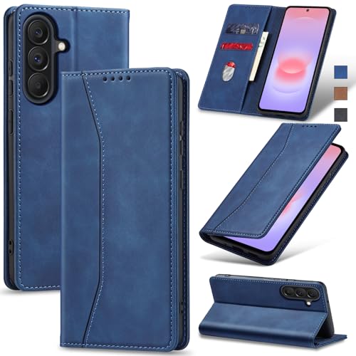 Image of Jasonyu Flip Wallet Case for Samsung Galaxy A37 5G,Blue