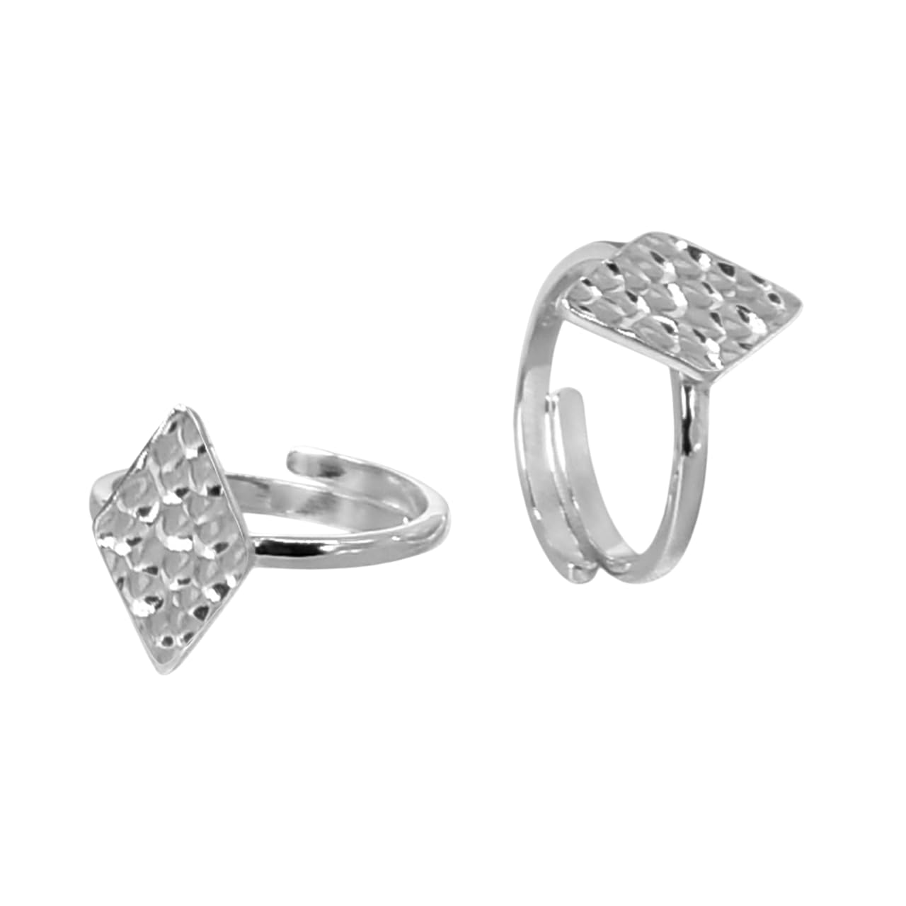 Unique Hammered Texture Toe Ring Adjustable Band in 925 Sterling Silver Toe Ring Birthday Promise Gift For Her Everyday Foot Jewelry-image-4