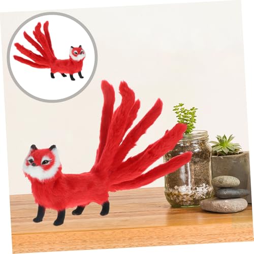 VICASKY Realistisches Fuchs Plüschtier Kuscheltier aus Weichem Langlebigem Material Niedliche Tierfigur als Dekoratives Wohnaccessoire und Vielseitiges Liebevoll Zufällige