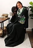 Northwest Comfy Throw Blanket with Sleeves, 48 x 71 Inches, Slytherin Rules