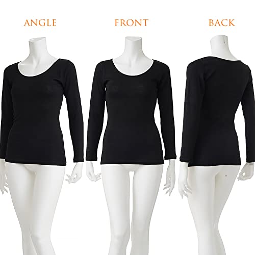 白鷺ニット HEAT&STRETCH 吸湿発熱インナー 長袖 シャツ P5841X-RT の商品画像 5