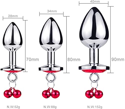 3-delige metalen bel plug speelgoedset met lijn, rood - Afbeelding 6