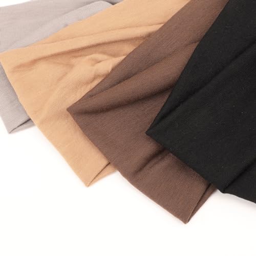 Image of DRESHOW 8 Pack Headbands for Women Yoga Knotted Headbands Elastic Criss Cross Hair Accessories Sports Head Wrap Non Slip
