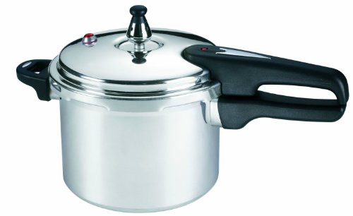 Mirro 92140A Polished Aluminum 10-PSI Pressure Cooker Cookware, 4-Quart, Silver -