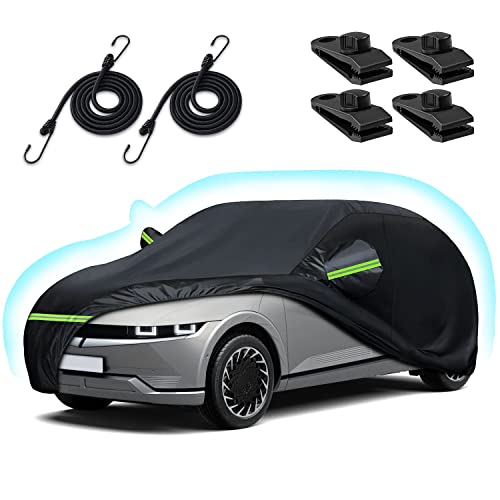 Capa de carro para Hyundai Ioniq 5 2022-2026, à prova d'água, para todos os climas, chuva, sol, proteção UV, resistente, cobertura completa para carro com abertura de porta de carga e alças à prova de