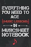 Everything You Need to Ace music lessons in MusicSheet Notebook: Music Writing Notebook, Blank Sheet Music Notebook , Staff Paper Notebook | 6