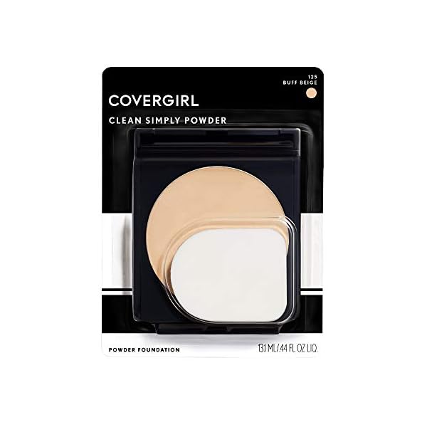 COVERGIRL Clean Simply Powder Foundation, Buff Beige , 0.44 Fl Oz (Pack of 1)