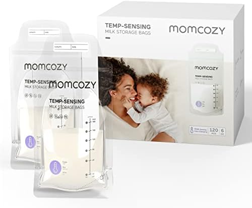 Momcozy Sachets de Congélation Lait Maternel 180mL - Lot de 120 P...