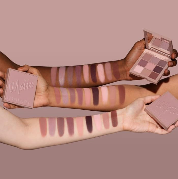 Huda Beauty Original Creamy Eyeshadow-Palette, 9 Lidschatten, 8,22 g, von BELLA (COOL MATTE Obsessions, 1 Stück)