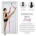 Stretching Strap With Door Anchor - Stretching Equipment to Improve Legs Flexibility - Splits Trainer For Home Ideal In Ballet, Dance, Cheerleading, Taekwondo, Yoga, Pole Dancing & Gymnastics (Pink)