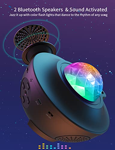 Galaxy Projector Star Projector With Remote/Smart App Control&Voice Control&Music Speaker&Timer,Starry Sky Night Light Projector For Kids Adults Bedroom/Party/Valentine's Day/Holiday Decoration #TOP2