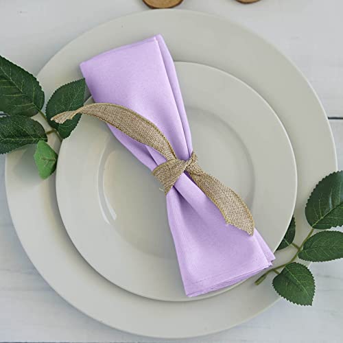 Servilletas de tela lavanda 20x20 cm, pack de 5 miniatura 1